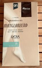 Zijdeglans/zijdezacht kniekousen maat 39/41 marine blauw, Sokken en Kniesokken, Nieuw, Maat 39 t/m 42, Verzenden