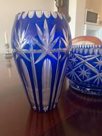 Blauw Kristal Set - Duits Vakmanschap, Antiek en Kunst, Antiek | Glas en Kristal, Ophalen