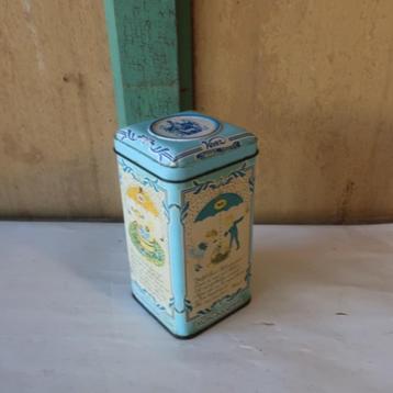 Blik Venz hagelslag metaal origineel blauw 7,5 x 7,5 x 14,5 beschikbaar voor biedingen