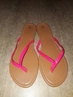 Roze leren teenslippers slippers maat 42 dames, Slippers, Ophalen of Verzenden, Zo goed als nieuw, Roze