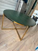 Salontafel marmer look, Huis en Inrichting, Tafels | Salontafels, Ophalen, Rond, 50 tot 100 cm, Zo goed als nieuw
