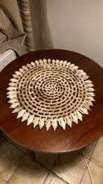 Riet rotan onder bord, Huis en Inrichting, Ophalen, Zo goed als nieuw, Rond, Minder dan 55 cm