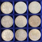 serie rijksdaalders / 2,5 gulden Wilhelmina (3), Postzegels en Munten, Munten | Nederland, Setje, Zilver, 2½ gulden, Koningin Wilhelmina