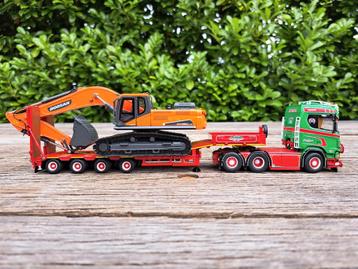 Tekno Scania Jan Mues met Doosan Rupsgraafmachine beschikbaar voor biedingen