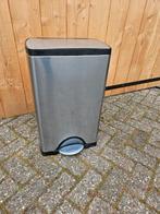 rvs look simplehuman prullenbak, Ophalen, Gebruikt, Met pedaal, 50 tot 75 cm