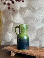 Vintage vaasje groen - blauw, Ophalen of Verzenden