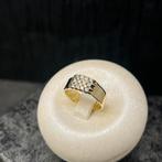 14k gouden ring massief model prachtig met stenen, Sieraden, Tassen en Uiterlijk, Ringen, Ophalen of Verzenden, Nieuw, Goud