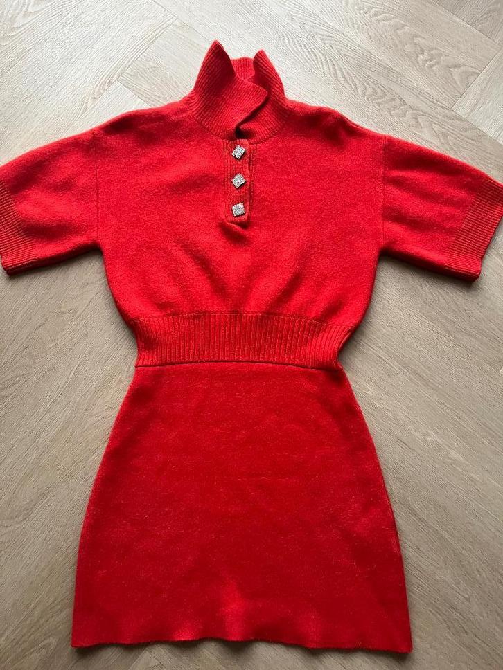 Sandro Jurk, Kleding | Dames, Jurken, Zo goed als nieuw, Maat 34 (XS) of kleiner, Rood, Ophalen