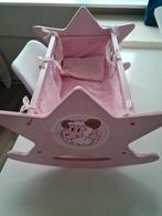 Poppen bedje babyborn, stoeltje, draagzak, Kinderen en Baby's, Speelgoed | Poppen, Ophalen of Verzenden, Zo goed als nieuw, Babypop