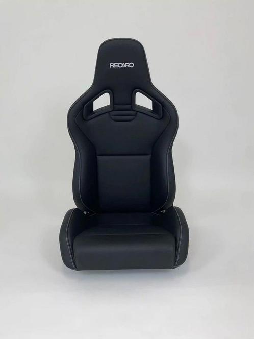 RECARO Sportster CS Leder Zwart Met Wit Stiksel, Auto-onderdelen, Overige Auto-onderdelen, Gebruikt, Ophalen of Verzenden