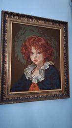 Handgemaakt Wandtapijt Portret, Antiek en Kunst, Ophalen of Verzenden