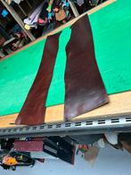 2 cognac tuigleer lappen 3-3,5 mm dikte halfs soepel Nr1-2, Leer of Kunstleer, Ophalen of Verzenden, Zo goed als nieuw, 30 tot 120 cm