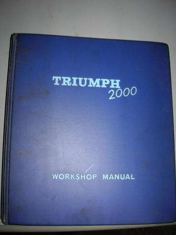 triumph 2000 werkplaatshandleiding beschikbaar voor biedingen