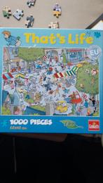 That's life puzzel,  Frans dorpsplein, Ophalen of Verzenden, 500 t/m 1500 stukjes, Zo goed als nieuw