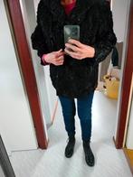 Vintage, Astrakhan kort leren/ bont jasje, Ophalen of Verzenden, Gedragen, Maat 42/44 (L)