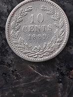 10 cent 1889 zilver zie foto's, Postzegels en Munten, Munten | Nederland, Zilver, 10 cent, Ophalen of Verzenden