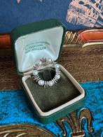 Antieke zilveren broche met parels, Verzenden, Zilver