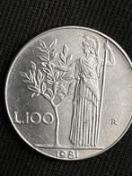 Italiaanse 100 Lire Munt - 1981, Ophalen of Verzenden, Italië, Losse munt