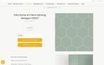 3 rollen salie groen hexagon behang, Ophalen of Verzenden, Minder dan 10 m², Groen