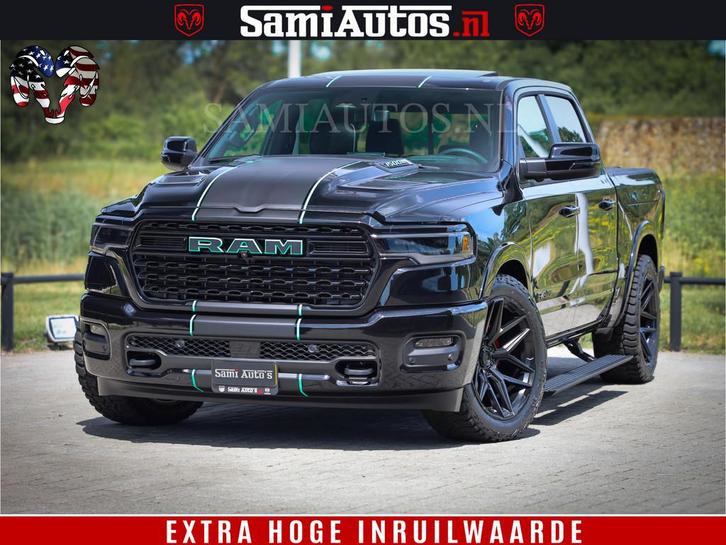 Dodge Ram 1500 Limited Night High Output 540HP 706Nm | Massa, Auto's, Dodge, Bedrijf, Te koop, RAM 1500, 360° camera, 4x4, ABS