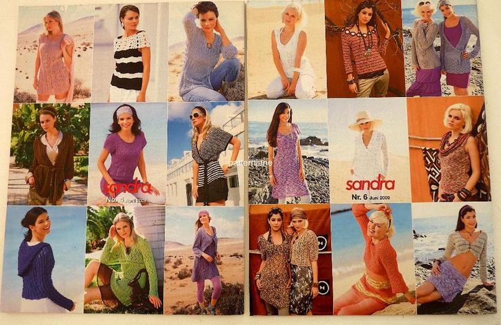 BREIEN Sandra breien: 3 breibladen  vol mooie patronen, Hobby en Vrije tijd, Breien en Haken, Zo goed als nieuw, Breien of Haken