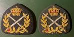 2 x brevet schermen, Ophalen of Verzenden, Landmacht, Nederland, Embleem of Badge