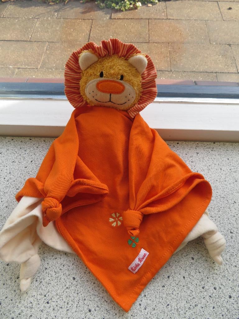 Knuffeldoek leeuw merk Káthe Kruse dubbele doek met borduur, Ophalen of Verzenden, Nieuw, Overige typen