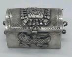 Antiek Zilveren Inca Doosje, Antiek en Kunst, Ophalen of Verzenden, Zilver