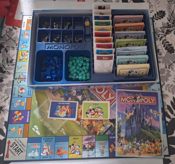 Onderdelen. Monopoly. De Disney-Editie. Niet Compleet., Verzamelen, Overige Verzamelen, Zo goed als nieuw, Ophalen of Verzenden