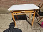 schooltafel vintage herlag, met lade, Ophalen of Verzenden