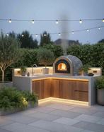 Houtgestookte Pizzaoven 100x100 - Steenoven NIEUW - Voorraad, Tuin en Terras, Pizzaovens, Ophalen, Nieuw