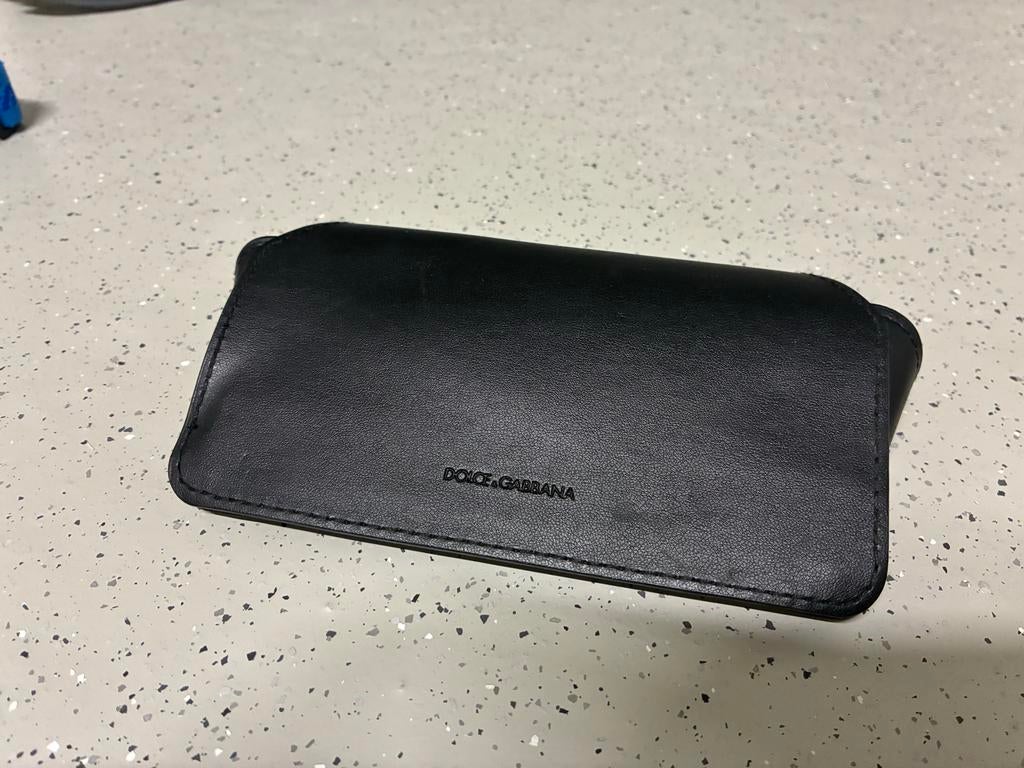 Dolce & Gabbana brillenkoker - Zwart softcase, Ophalen of Verzenden, Zo goed als nieuw, Zwart, Softcase