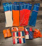 crêpe papier en slingers, Holland, Nederland, Koningsdag, Ophalen, Nieuw, Versiering, Oranje of Koningsdag