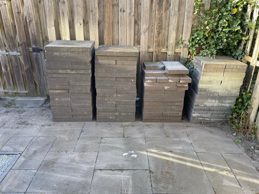 Gratis Terrastegels 60x60, 60x30, 30x30 – diverse formaten, Ophalen, Gebruikt, 10 m² of meer, Beton