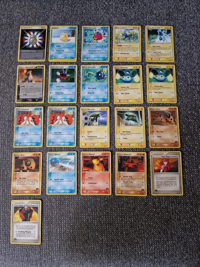 Pokémon EX Team Magma vs Team Aqua – LP – Origineel – Bieden, Ophalen of Verzenden, Gebruikt, Meerdere kaarten