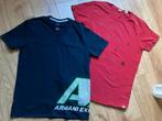 T-Shirts 2 stuks Armani 176 of maat S, Ophalen of Verzenden, Zo goed als nieuw, Jongen, Shirt of Longsleeve