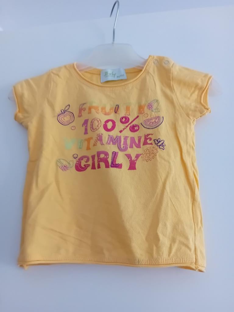 Baby by Veti T-shirt maat 74 katoen, Kinderen en Baby's, Babykleding | Maat 74, Gebruikt, Meisje, Baby by Veti, Ophalen of Verzenden
