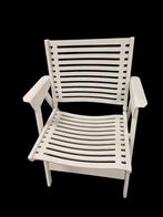 Witte verstelbare tuinstoel van Niko Kralj. Rex stoel, Ophalen, Kunststof, Onbekend, Verstelbaar