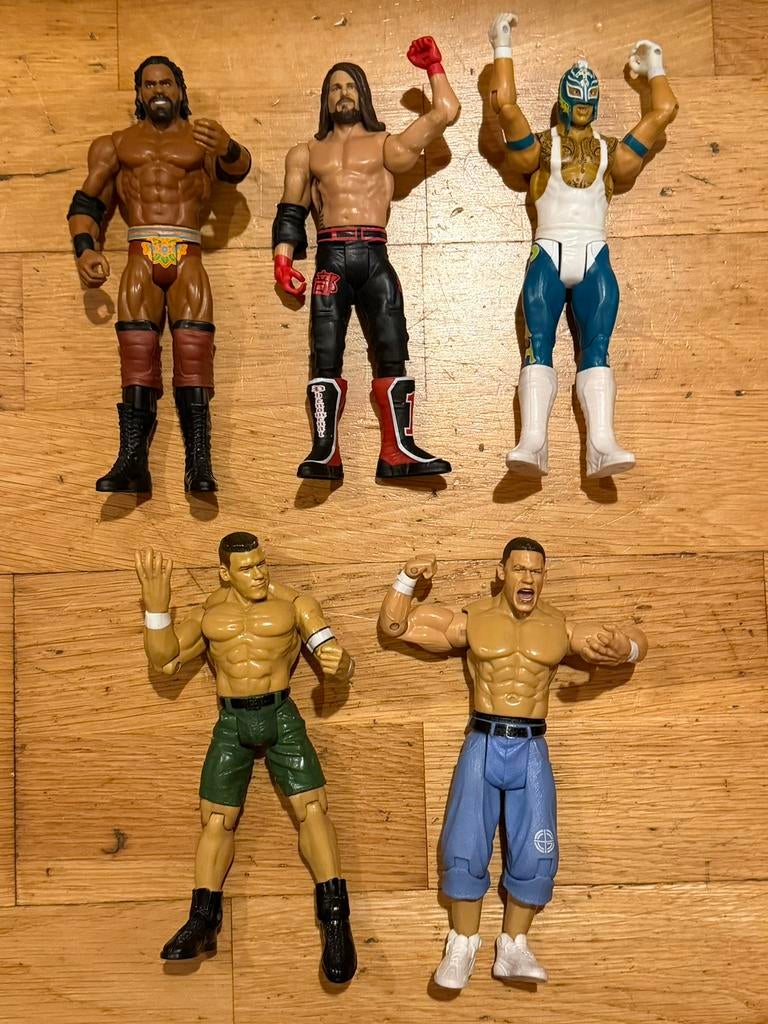 5 WWE worstel actiefiguren, Ophalen, Zo goed als nieuw