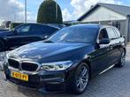 BMW 5 Serie Touring 530D High Exe Zwart 2019 Pano M-Pakket T, Gebruikt, Euro 6, 2000 kg, Zwart