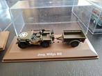 Jeep Willys MB Model met Aanhanger, Overige merken, 1:50 of kleiner, Auto, Ophalen of Verzenden