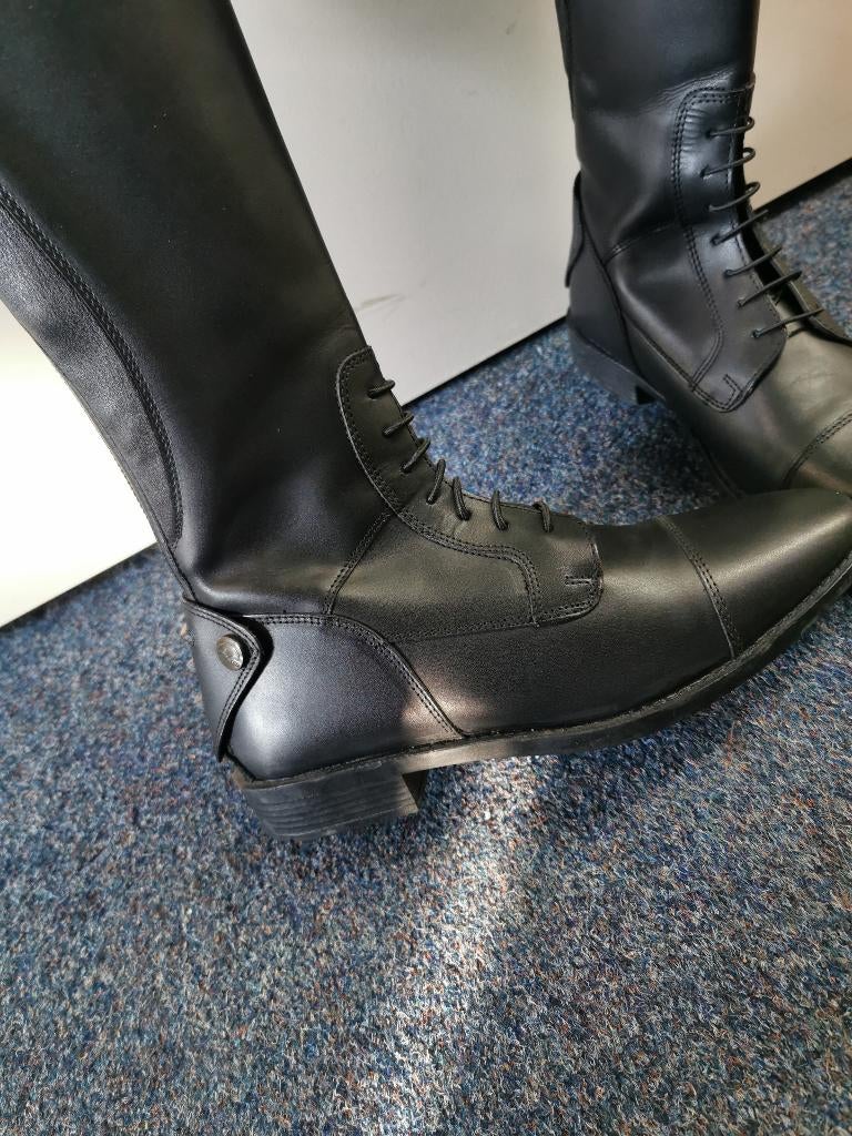 Hkm Latinium style paardrijlaarzen maat 41 M zwart, Eu, Ophalen of Verzenden, Eu, Hkm