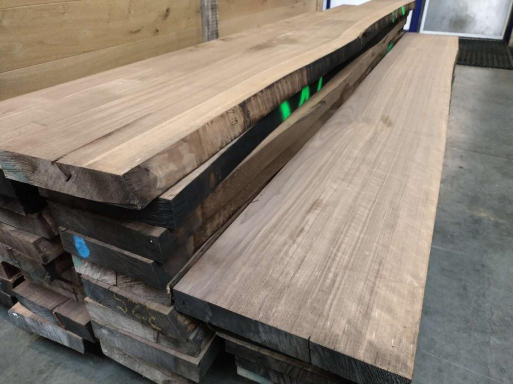 Amerikaans Noten Blokhout A/B | Uniek Meubelhout & Wandplank, Doe-het-zelf en Verbouw, Hout en Planken, Ophalen of Verzenden, Nieuw