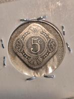 Zeldzame 5 cent munt uit 1913, Zilver, Koningin Wilhelmina, Losse munt, Overige waardes