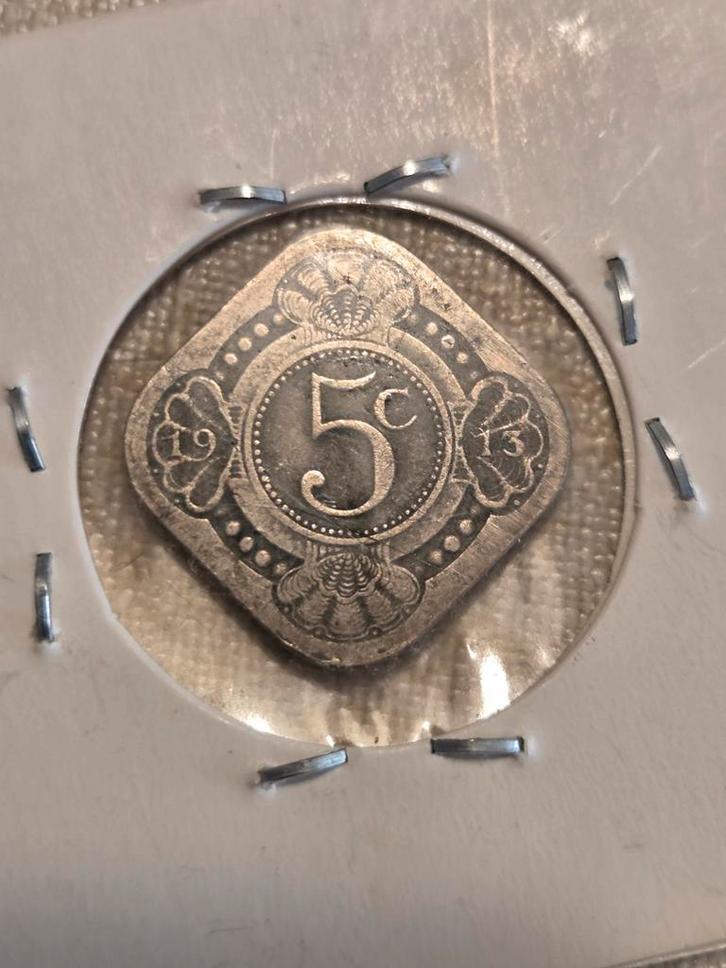 Zeldzame 5 cent munt uit 1913, Postzegels en Munten, Munten | Nederland, Losse munt, Overige waardes, Koningin Wilhelmina, Zilver