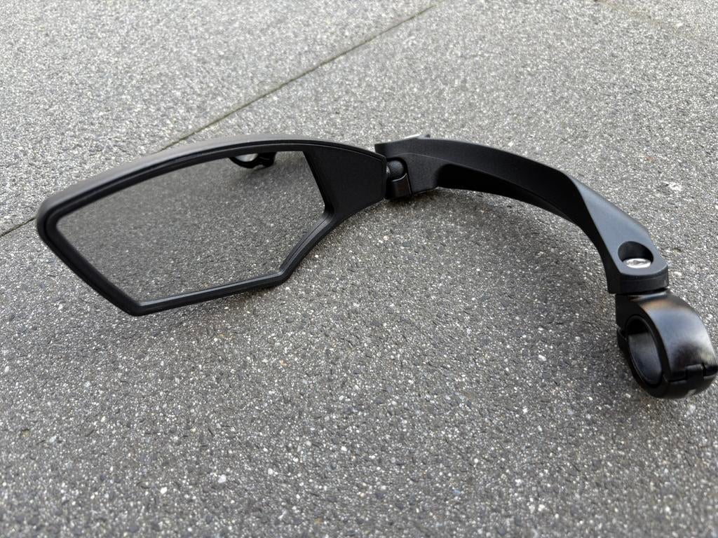 2 x Fietsspiegel, 3-Dimensionaal Verstelbaar, Zwart, Links, Fietsen en Brommers, Fietsonderdelen, Ophalen of Verzenden, Zo goed als nieuw