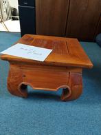 Tafeltje teak, Huis en Inrichting, Tafels | Bijzettafels, Ophalen, Minder dan 45 cm, Minder dan 55 cm, Gebruikt