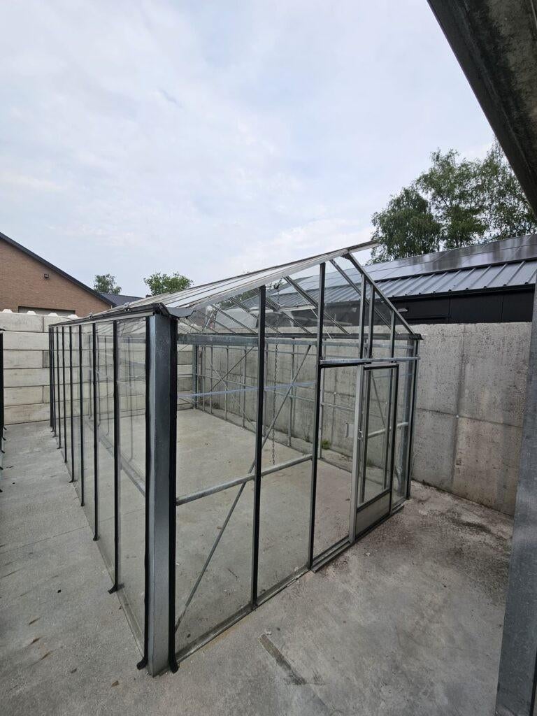 Gebruikte hobbykas 3.40 x 6.00 meter, Ophalen, Gebruikt, Kweekkas, Glas