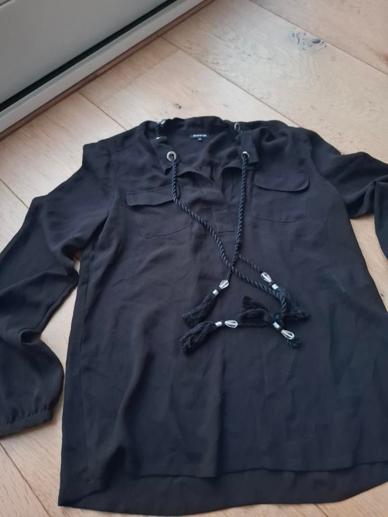 Caroline Biss Zwarte Blouse Maat 36, Zwart, Ophalen of Verzenden, Zo goed als nieuw, Maat 36 (S)