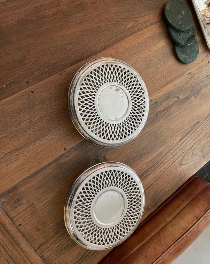 Verzilverde rechauds Christofle, Huis en Inrichting, Keuken | Bestek, Zo goed als nieuw, Ophalen of Verzenden